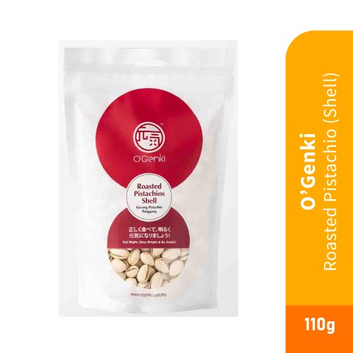 O'GENKI Roasted Pistachios 110g with Shell, Nut, Kekacang, Nuts, Kacang for Snacks, Keropok, 零食