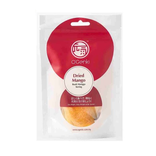 O'GENKI Dried Mango 100g Dried Fruit, Mangga Kering, Buah Kering for Snacks, Buah Kering Halal, 零食