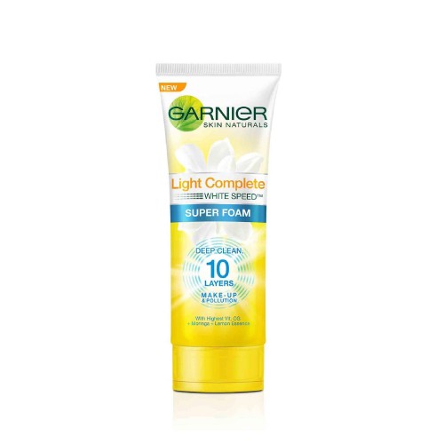 GARNIER Light Complete White Speed Super Foam 100ml - Cleanser, Skincare, 洗脸霜