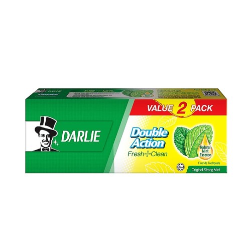 DARLIE Double Action 225g X 2's (Promo Pack) Darlie Toothpaste, Ubat Gigi, Toothpaste, Pemutih Gigi, 牙膏