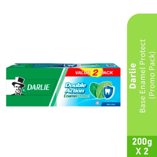 DARLIE Base Enamel 200g X 2's (Promo Pack) Darlie Toothpaste, Ubat Gigi, Toothpaste, Pemutih Gigi, 牙膏