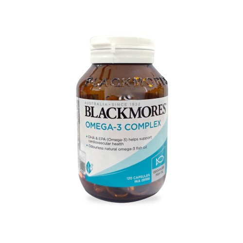 BLACKMORES Omega 3 Complex 120's with Fish Oil, Omega 3 Fish Oil, Dha, Epa, Minyak Ikan, 鱼油