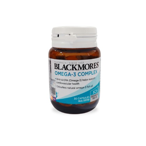 BLACKMORES Omega 3 Complex 30's with Fish Oil, Omega 3 Fish Oil, Dha, Epa, Minyak Ikan, 鱼油