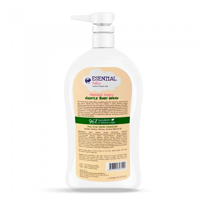 ESENTIAL Manuka Honey Gentle Baby Wash  600ml - Baby Wash