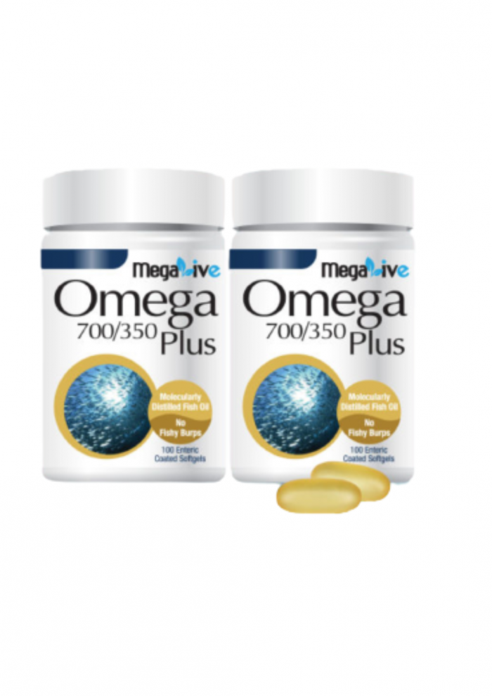 MEGALIVE Omega 700/350 (100's x2) - Supplement , Well Being , Healthy Supplement