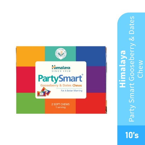 HIMALAYA Party Smart Gooseberry & Dates Chew 10's - Supplement, Well Being , Health Supplement