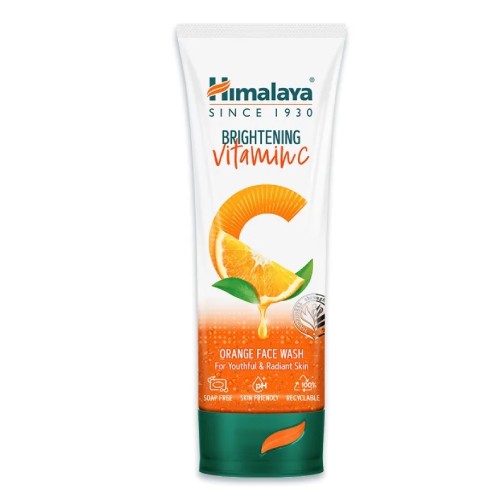 HIMALAYA Brightening Vitamin C Orange Face Wash 100ml- Facial Cleanser, Skin Care, Face Wash, 洗脸霜