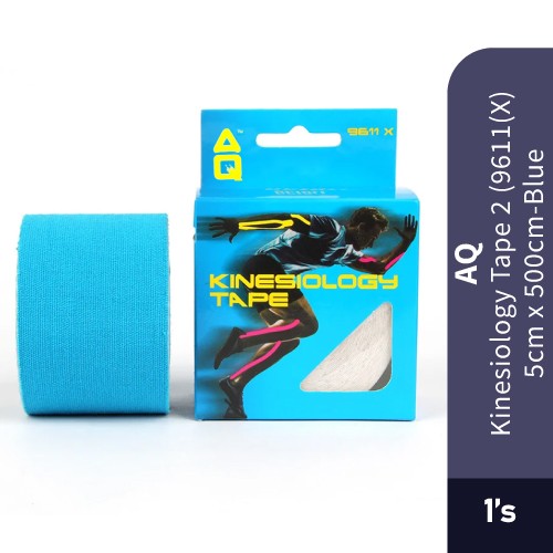 AQ SUPPORT Kinesiology Tape Blue 5cm x500cm - Sport, Fitness Equipment , 运动胶带