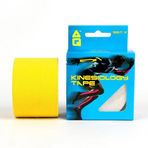 AQ SUPPORT Kinesiology Tape Yellow 5cm x500cm -Sport, Fitness Equipment , 运动胶带