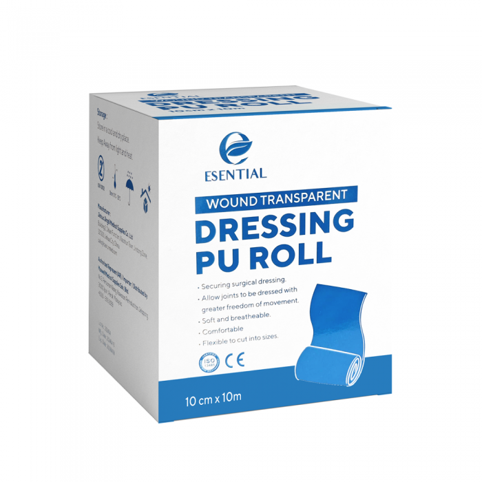 ESENTIAL Wound Transparent Dressing PU Roll 10cm x 10m- Medical Supplies, Wound Dressing , Dressing Roll