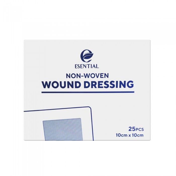 ESENTIAL Non-Woven Wound Dressing 10cmx10cm with 25's -Medical Supplies, Wound Dressing , Absorbent Pad