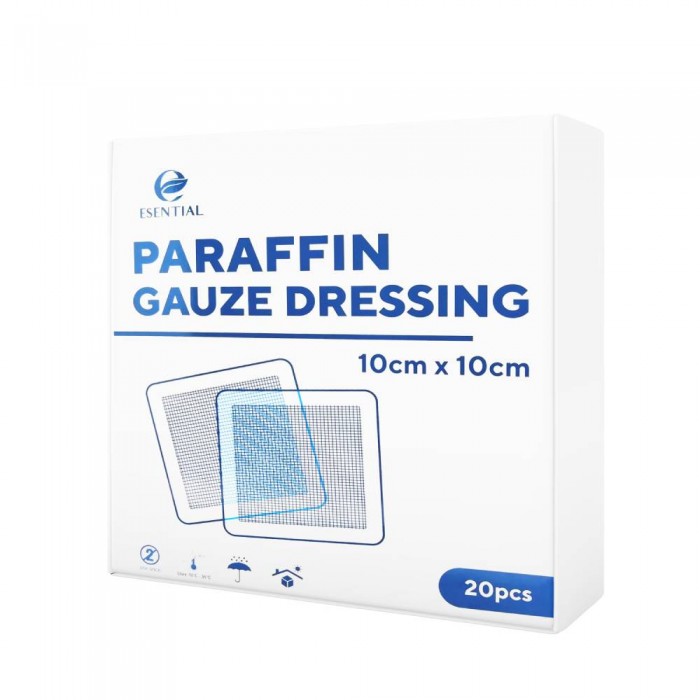 ESENTIAL Paraffin Gauze Dressing 10cm x10cm with 20's - Medical Supplies, Gauze Dressing, 纱布