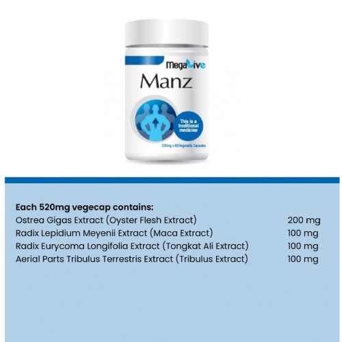 MEGALIVE Manz 60's x 2 – Supplement , Well Being , Men Health