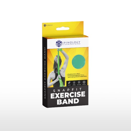 SPINOLOGY Snapfit Exercise Band Green 0.25mm- Exercise Band , Band, Fitness Equipment