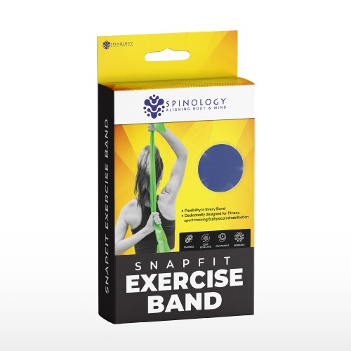 SPINOLOGY Snapfit Exercise Band Dark Purple 0.3mm- Exercise Band , Band, Fitness Equipment