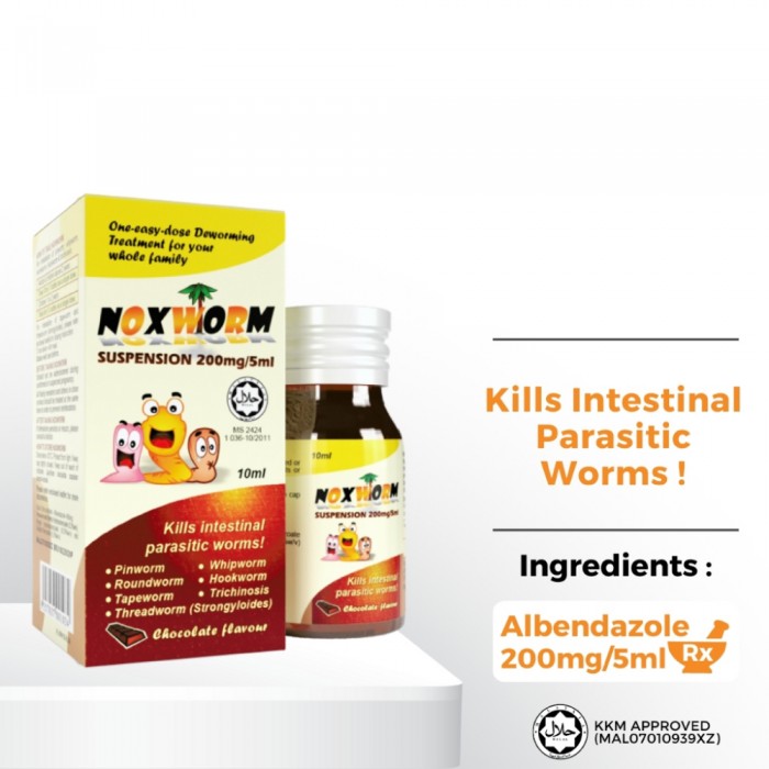 NOXWORM Suspension With Chocolate Flavour 10ml- Supplement , Well Being