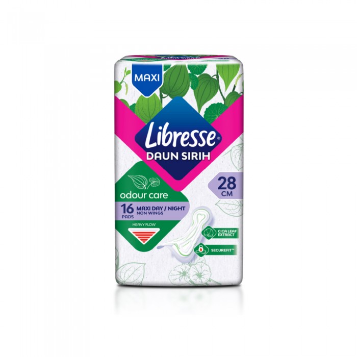 LIBRESSE Maxi Non Wing Pads 28cm with 16's -Feminine Care, Personal Care