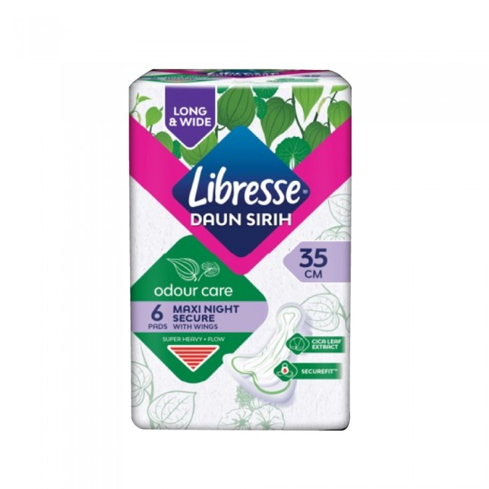 LIBRESSE Night Wing Wider Pads 28cm with 16's -Feminine Care, Personal Care