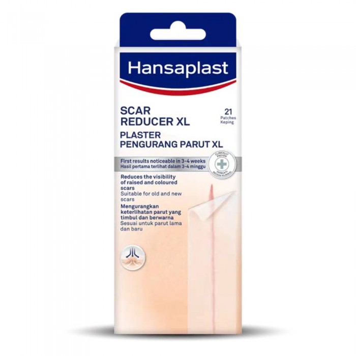 HANSAPLAST Scar Reducer XL Plaster 21's for Scar, Birth Scar, Scar Tape, Scar Patch, Hilangkan Parut, Plaster Luka