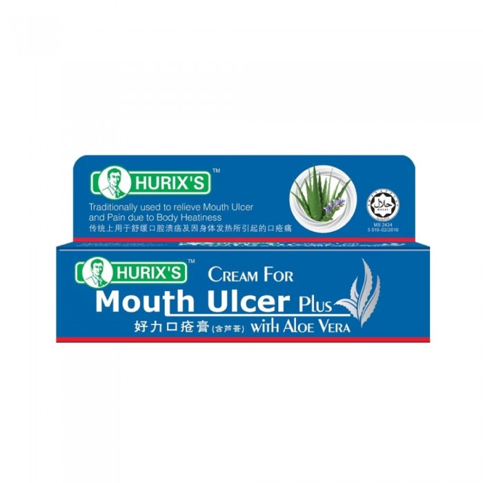 HURIX'S Cream For Mouth Ulcer Plus With Aloe Vera 5g- Cream, Mouth Ulcer