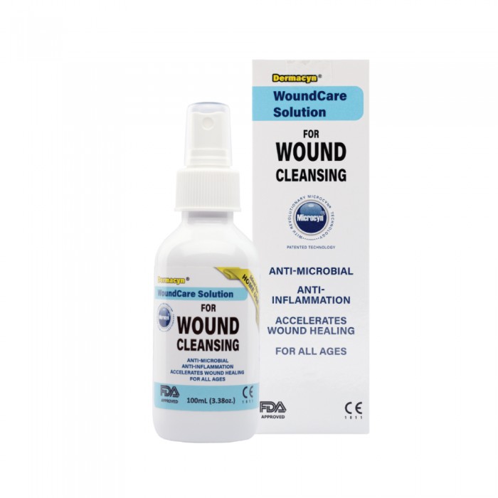 DERMACYN Wound Cleansing Spray 100ml- Medical Supplies, Wound Care, Spray