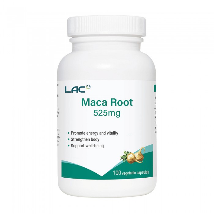 LAC Maca Root 525mg Capsule 100's with Maca, Maca Booster, Maca Root Supplement for Vitality , Energy Booster