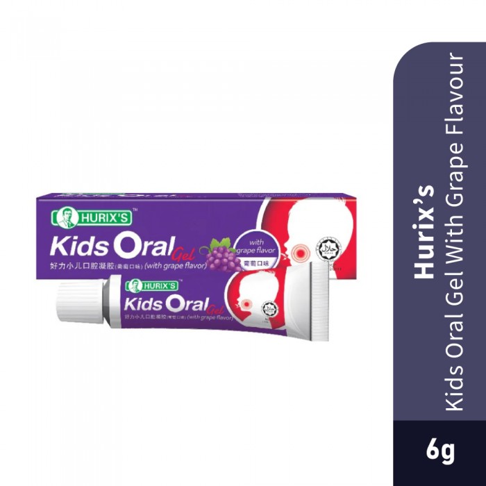 HURIX'S Kid Oral Gel With Grape Flavour 6g- Health Care, Oral Care, Gel