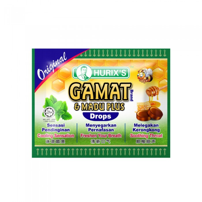 HURIX'S Gamat Branch &Madu Plus Drop Original 6's- Madu, Snack, Health Care