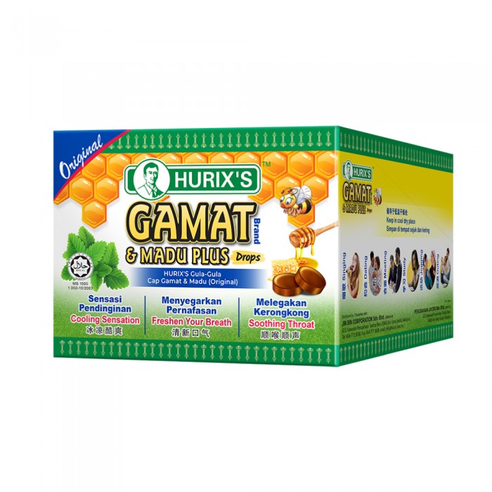 HURIX'S Gamat Branch &Madu Plus Drop Original 12x 6's-Madu, Snack, Health Care