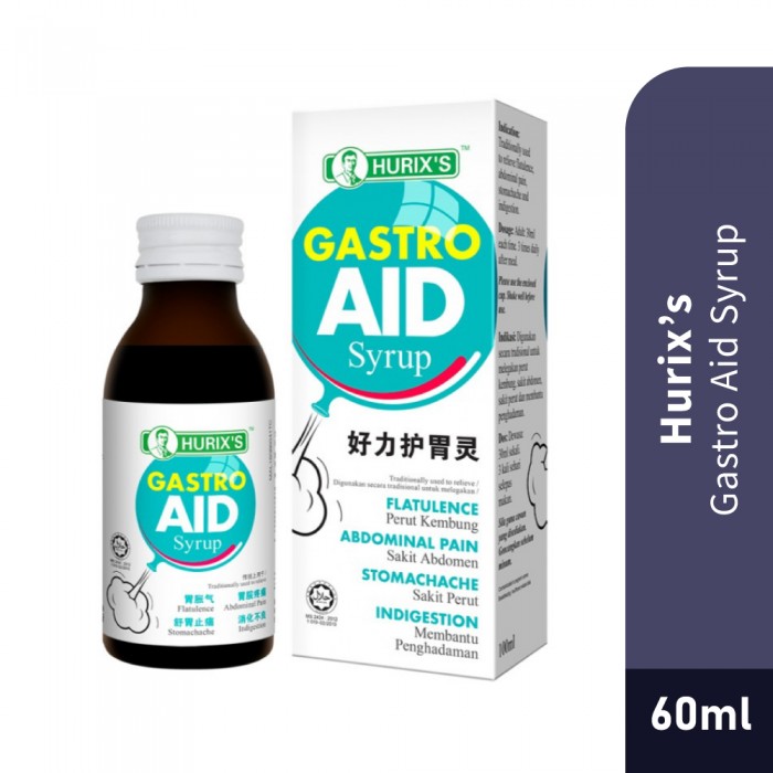 HURIX'S Gastro Aid Syrup 60ml- Health Care, Health Supplement , Syrup