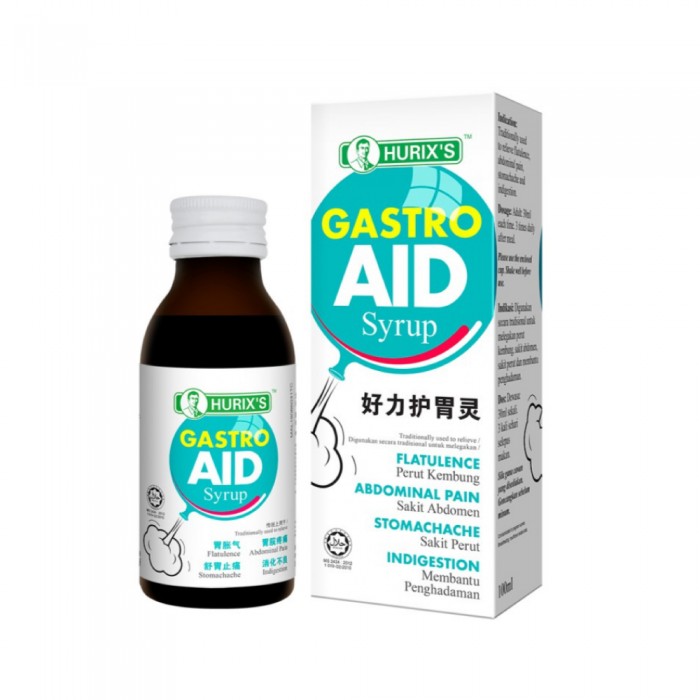 HURIX'S Gastro Aid Syrup 60ml- Health Care, Health Supplement , Syrup