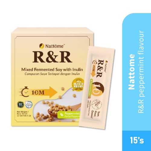 NATTOME R&R Peppermint Flavour 15’s- Health Care, Peppermint, Well Being