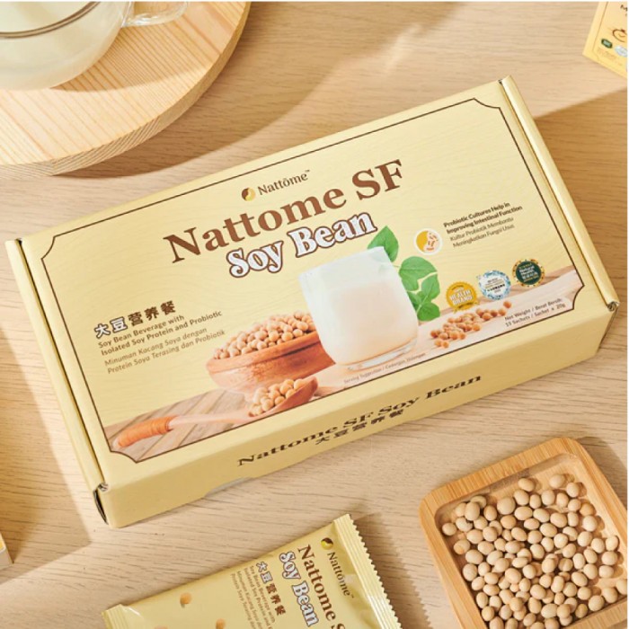 NATTOME SF Soy Bean Flavour 15’s- Food Supplement, Soy Bean, 豆粉