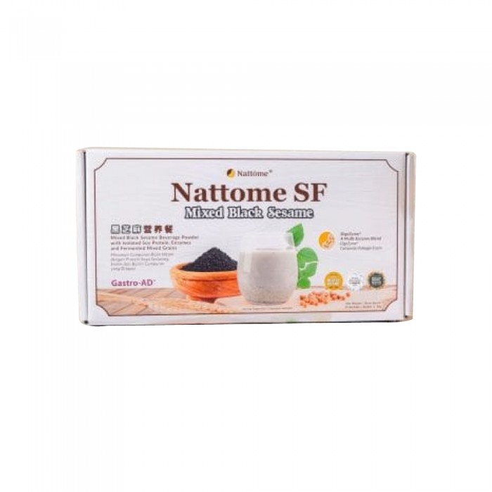 NATTOME SF Mixed Black Sesame Flavour 15’s- Food Supplement, Well Being, Health Care