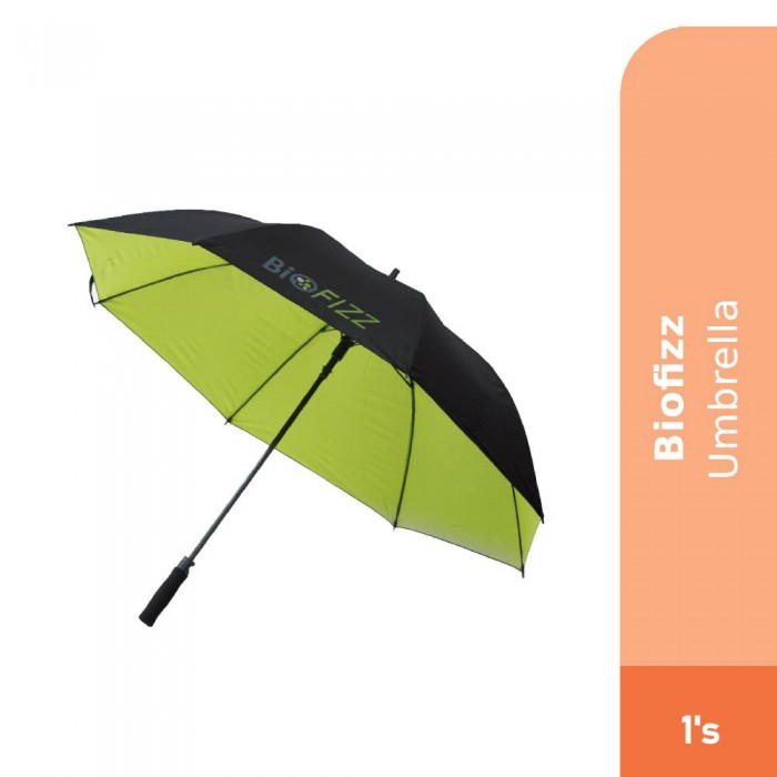 BIOFIZZ Umbrella 1's - Black and Lime Green with Biofizz Logo