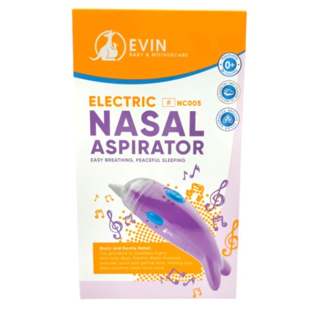 EVIN Electric Nasal Aspirator - Nasal Care, Nasal Aspirator, BPA Free