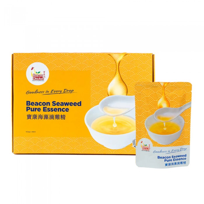 BEACON CHICKEN Seaweed Chicken Pure Essence 80ml x 6packs- Chicken Essence, Health Care, 鸡精