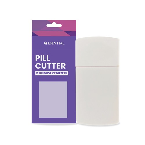 ESENTIAL Pill Cutter With 2 Compartment 1's- Pill Cutter, Health Care, Medical Supplies