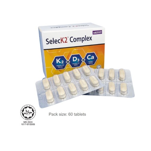 SELECK2 Complex Tablet 60's -Tablet, Vitamin D3, Vitamin K2