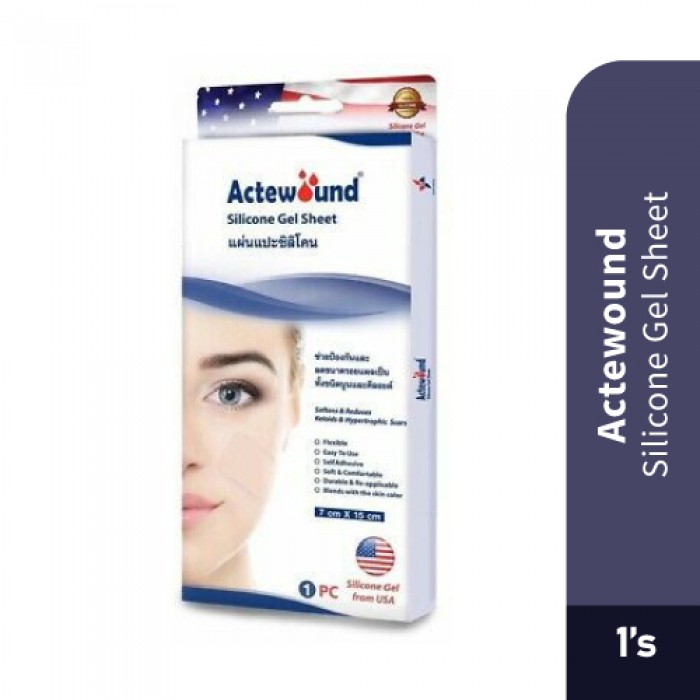 ACTEWOUND Silicone Gel Sheet 1’s - Skincare, Sheet, Wound