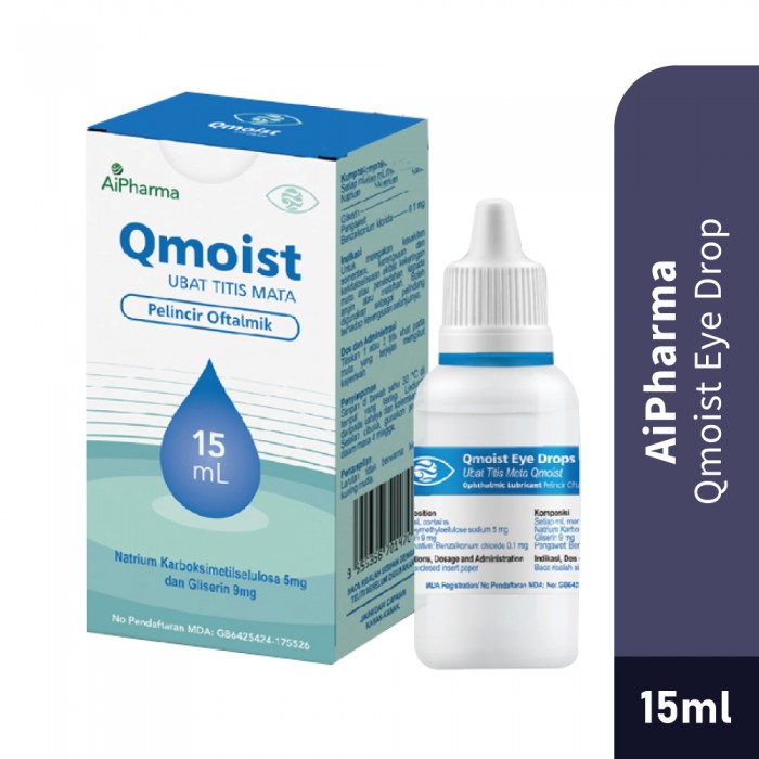 AIPHARMA Qmoist Eye Drops 15ml- Eye Drop, Eye Care, 眼药水