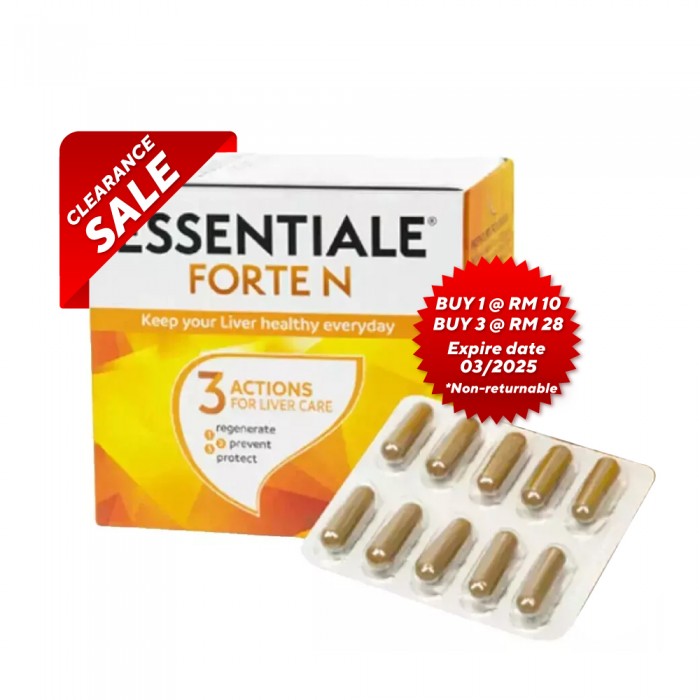 ESSENTIALE Forte N 10's for Liver Supplement, Support Liver Health, Liver Detox (Exp 03/2025)