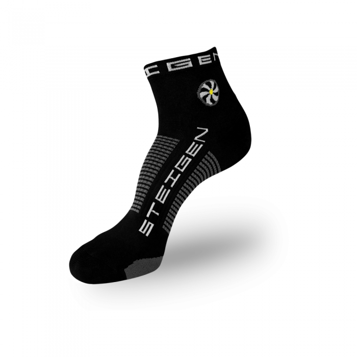 STEIGEN 1/4 Length Socks, Running Socks, Sport Socks as Free Size Stocking (Stoking) (运动袜子) - Black