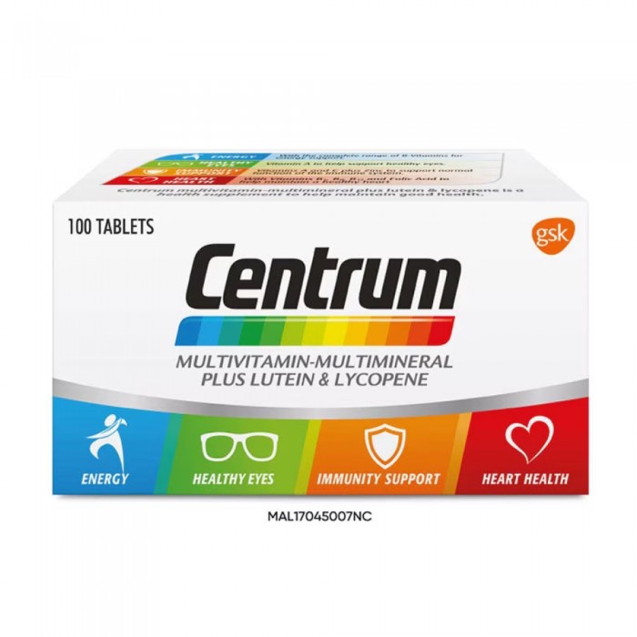 CENTRUM Multivitamin 100's- Capsule, Supplement , Multivitamin