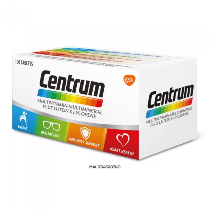 CENTRUM Multivitamin 100's- Capsule, Supplement , Multivitamin