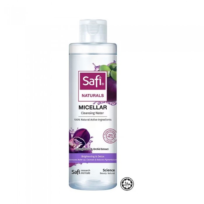 SAFI Micellar Water 200ml With Mangosteen And Orchid Extract- Cleansing Water, Brightening,Deep Cleansing