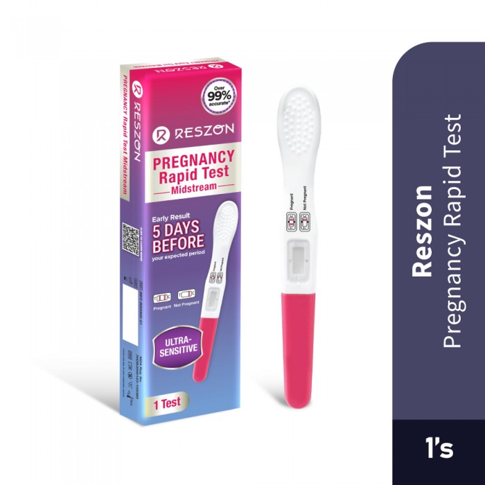 RESZON Pregnancy Rapid Test 1's- Pregnancy Test, Pregnancy, 验孕棒