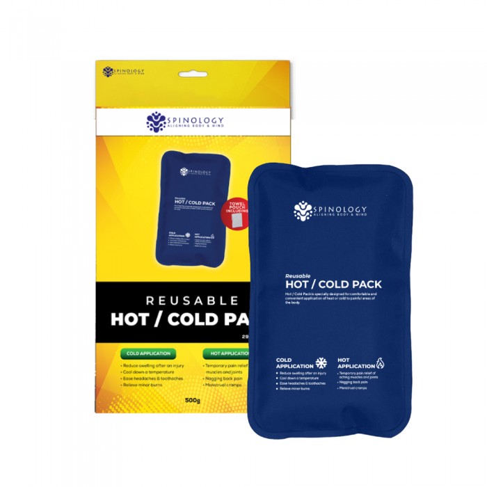 SPINOLOGY Reusable Hot / Cold Pack With Cotton Cover 29cmx18cm 500g- Hot Pack, Cold Pack, Hot Cold Pack