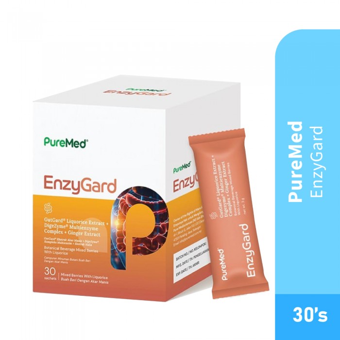 PUREMED Enzygard 30's- Digestive,Gut Health, Sachet