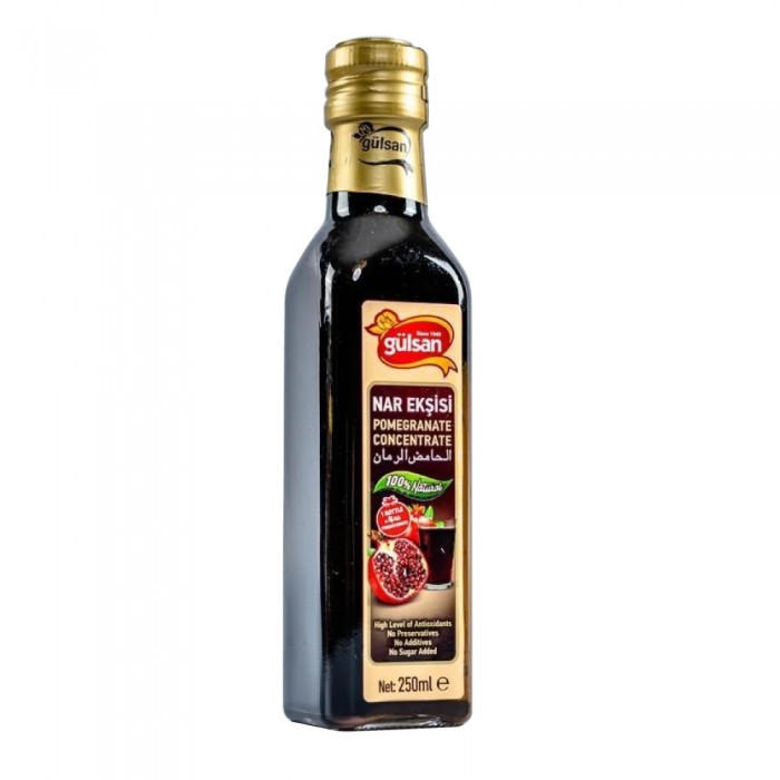 MAHNAZ FOOD Gulsan Pati Delima Pomegranate Concentrate 250ml, Pati Delima Gulsan Original, Jus Delima